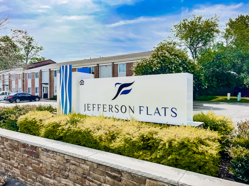 Jefferson Flats exterior sign